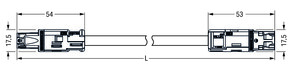 WAGO GmbH & Co. KG konfekt.Verbindungsleitung Eca,Buchse Stecker 774-9993/006-202
