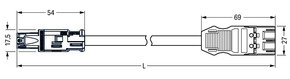 WAGO GmbH & Co. KG konfekt. Übergangsleitung Eca,Buchse/Stecker 774-9993/1507-201