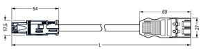 WAGO GmbH & Co. KG konfekt. Übergangsleitung Eca,Buchse/Stecker 774-9993/1507-401