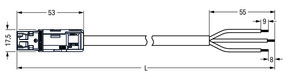 WAGO GmbH & Co. KG konfekt. Anschlussleitung Eca,Stecker 774-9993/206-701
