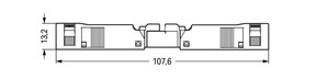 WAGO GmbH & Co. KG Buchse m.Zugentlastungsge. 2-polig,weiß 890-122