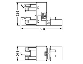 WAGO GmbH & Co. KG h-Verteiler 4-polig Kod. B,pink 890-1683