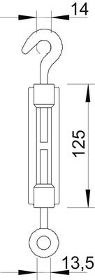 OBO Bettermann Vertr Spannschloss M10 945 M10 A4