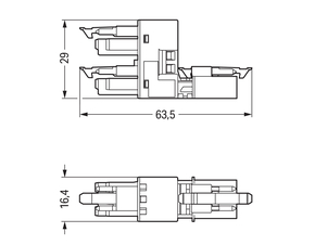 WAGO GmbH & Co. KG h-Verteiler 3-polig Kod. B,pink 890-1763