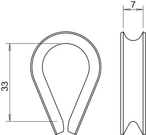 OBO Bettermann Vertr Seilkausche 6mm 946 6 A4