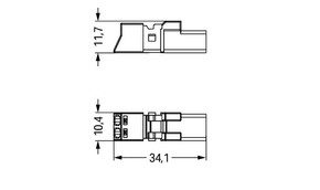 WAGO GmbH & Co. KG Stecker 2-polig Kod. A,schwarz 890-212
