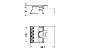 WAGO GmbH & Co. KG Stecker 5-polig Kod. A,schwarz 890-215