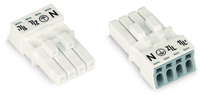 WAGO GmbH & Co. KG Buchse 4-polig Kod. A,weiß 890-224