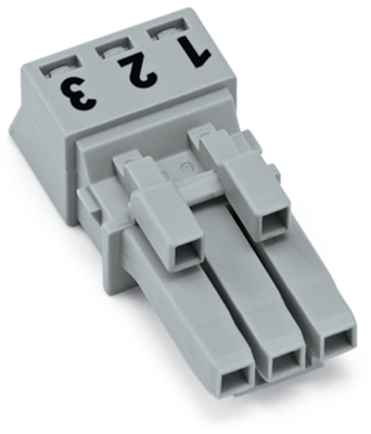 WAGO GmbH & Co. KG Buchse 3-polig Kod. B,grau 890-243