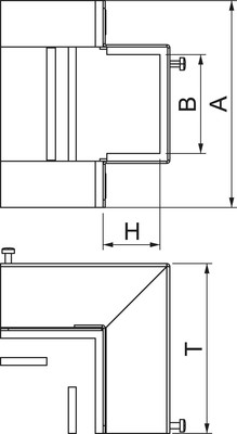 OBO Bettermann Vertr Außeneck 100x250mm BSKM-AE 1025
