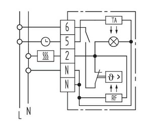 Eberle Controls Raumregler, 5-30C, AC 230 V,1Oe,16A,IP30,Ein/A RTR-E 3502 reinws.