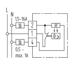 Eberle Controls Raumregler, 5-30°C, AC 24 ... 240V, 1 Oe, 0,5- RTR-E 3520