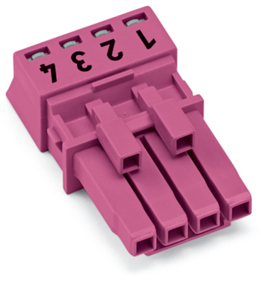 WAGO GmbH & Co. KG Buchse 4-polig Kod. B,pink 890-284