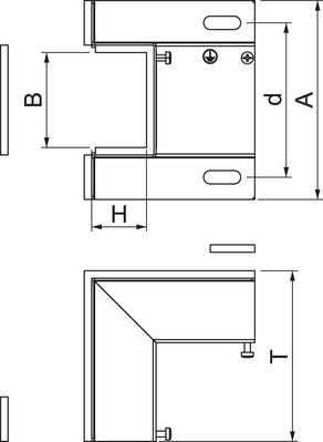 OBO Bettermann Vertr Inneneck 100x250mm BSKM-IE 1025