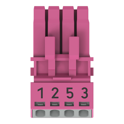 WAGO GmbH & Co. KG Buchse 4-polig Kod. B,pink 890-284/081-000