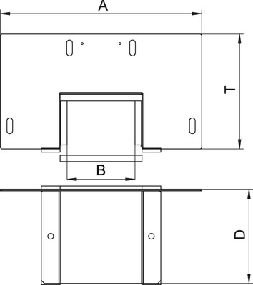 OBO Bettermann Vertr Wandanschluss I120 70x110mm BSKM-WA 0711