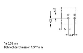 WAGO GmbH & Co. KG Buchse für Leiterplatten gerade,2-polig,blau 890-3102