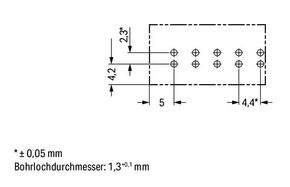 WAGO GmbH & Co. KG Buchse für Leiterplatten gerade,5-polig,blau 890-3105