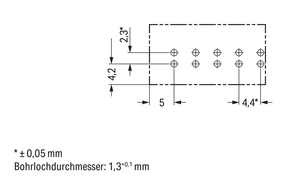 WAGO GmbH & Co. KG Buchse für Leiterplatten gerade,5-polig,blau 890-3105