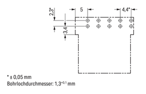 WAGO GmbH & Co. KG Buchse für Leiterplatten abgew.,5-polig,blau 890-3105/011-000