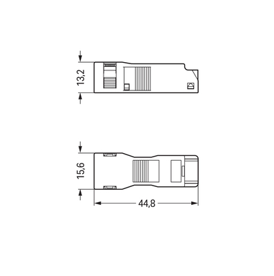 WAGO GmbH & Co. KG Zugentlastungsgehäuse Rastschelle,schwarz 890-502
