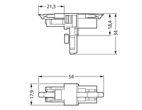 WAGO GmbH & Co. KG T-Verteiler 3-polig Kod. A,schwarz 890-606