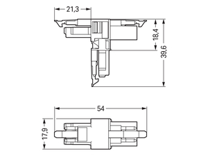 WAGO GmbH & Co. KG T-Verteiler 3-polig Kod. A,schwarz 890-615