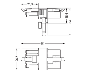WAGO GmbH & Co. KG T-Verteiler 5-polig Kod. A,schwarz 890-621
