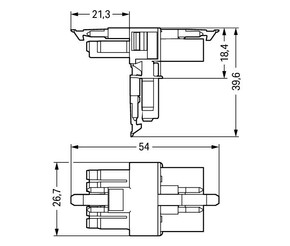 WAGO GmbH & Co. KG T-Verteiler 5-polig Kod. A,weiß 890-672