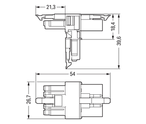 WAGO GmbH & Co. KG T-Verteiler 5-polig Kod. A,weiß 890-672