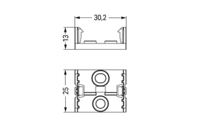 WAGO GmbH & Co. KG Montageplatte 5-polig für Verteiler,weiß 890-675