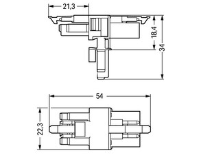 WAGO GmbH & Co. KG T-Verteiler 4-polig Kod. A,weiß 890-676