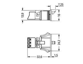 WAGO GmbH & Co. KG Snap-In-Buchse 3-polig,Kod. A,sw 890-703