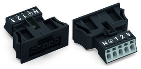 WAGO GmbH & Co. KG Snap-In-Buchse 5-polig,schwarz 890-705/006-000