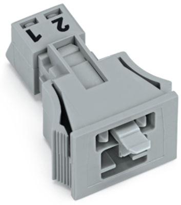 WAGO GmbH & Co. KG Snap-In-Stecker 2-polig,Kod. B,grau 890-752