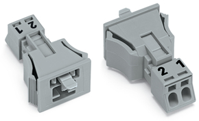 WAGO GmbH & Co. KG Snap-In-Stecker 2-polig,Kod. B,grau 890-752