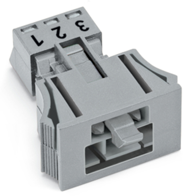 WAGO GmbH & Co. KG Snap-In-Stecker 3-polig,Kod. B,grau 890-753