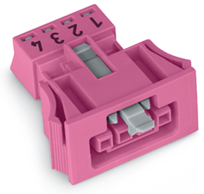 WAGO GmbH & Co. KG Snap-In-Buchse 4-polig,Kod. B,pink 890-784
