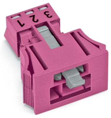 WAGO GmbH & Co. KG Snap-In-Stecker 3-polig,Kod. B,pink 890-793