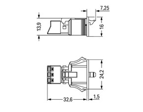 WAGO GmbH & Co. KG Snap-In-Stecker 3-polig,Kod. B,pink 890-793/082-000