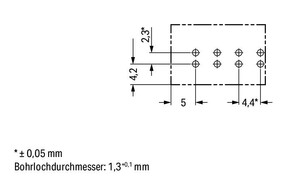 WAGO GmbH & Co. KG Buchse für Leiterplatten gerade,4-polig,grau 890-844