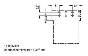 WAGO GmbH & Co. KG Stecker für Leiterplatten 4-polig,hellgrün 890-874/011-000