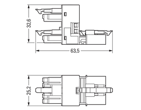 WAGO GmbH & Co. KG h-Verteiler 5-polig Kod. A,weiß 890-980