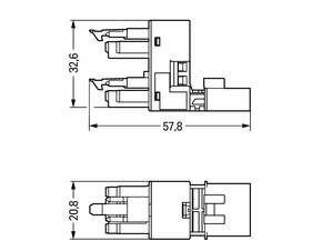 WAGO GmbH & Co. KG h-Verteiler 4-polig Kod. A,weiß 890-994