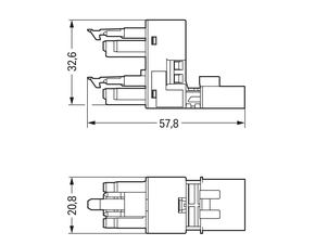WAGO GmbH & Co. KG h-Verteiler 4-polig Kod. A,weiß 890-994