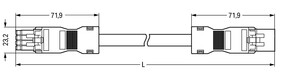 WAGO GmbH & Co. KG konfekt.Verbindungsleitung Eca,Buchse Stecker 891-8994/005-105