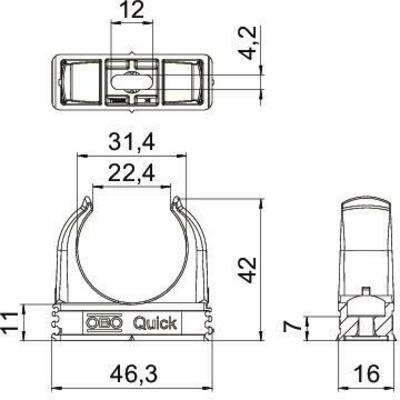 OBO Bettermann Vertr Quick-Schelle M32 2955 M32 SW