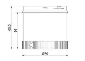 Werma LED-Blinklichtelement 24V AC/DC rt 64411075