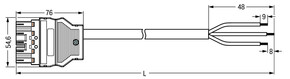 WAGO GmbH & Co. KG konfekt. Anschlussleitung Cca,Stecker 771-5001/197-000